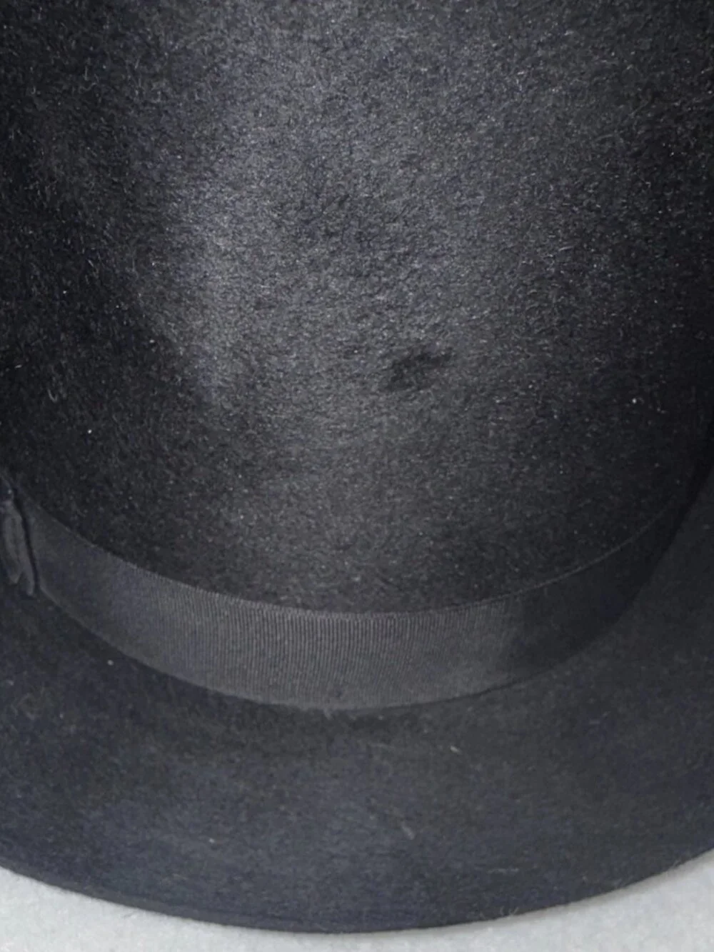 Vintage Biltmore Eleganza Black Fur Felt Dress Hat Size 7 3/8 Made in Canada